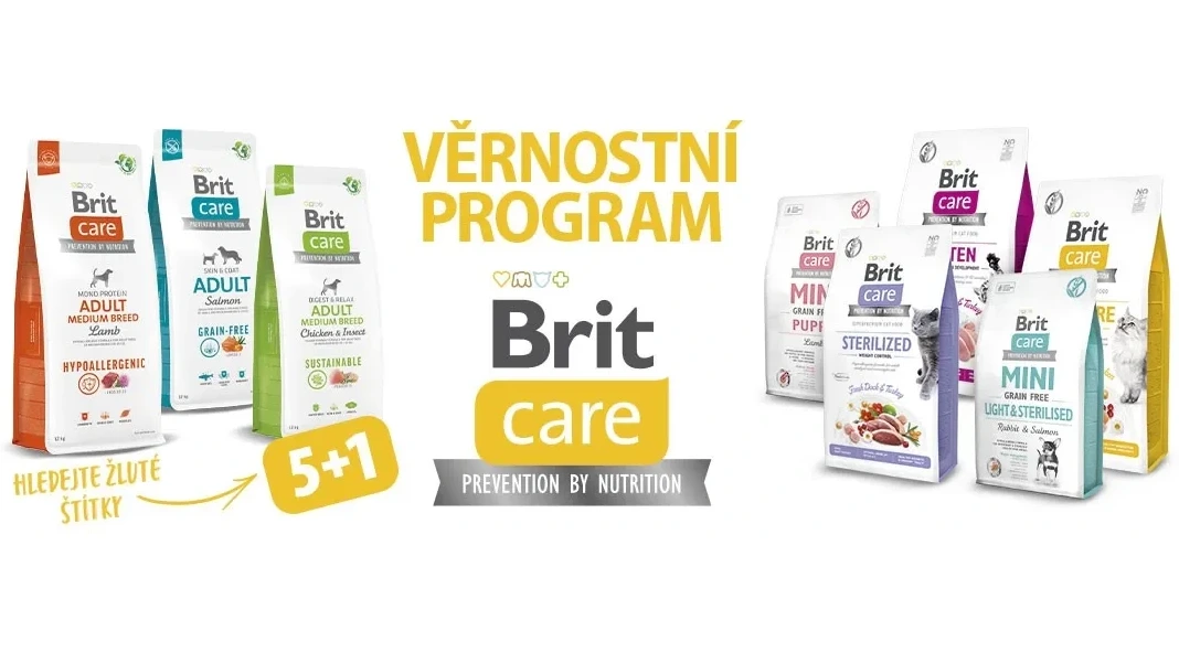 Brit Care Věrnostní program: Jak získat krmivo zdarma krok za krokem